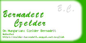 bernadett czelder business card